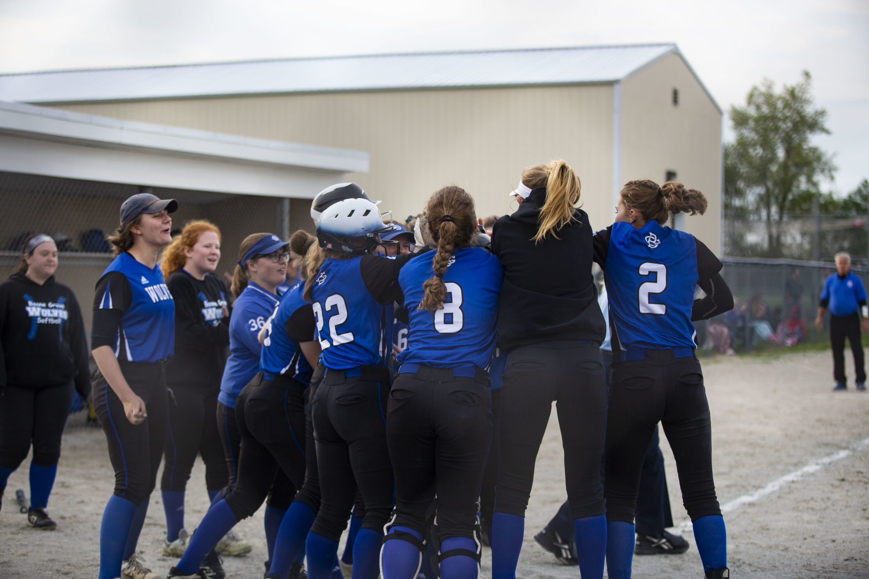 Softball match between Boone Grove and Andrean
